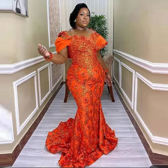 African Wedding Dress Custom Order - Najima - Queen Sheba | Aso Ebi Gown| African Evening Dress for Special Occasions | African Wedding Party Plus Size Dress