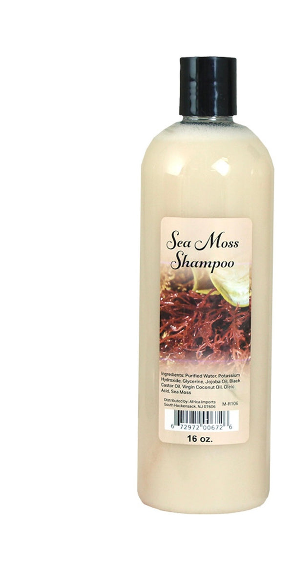 Sea Moss Shampoo 16OZ | Nourishing Sea Moss Shampoo for Healthy, Shiny Hair | Revitalizing Sea Moss Hair Cleanser Hydration & Strength