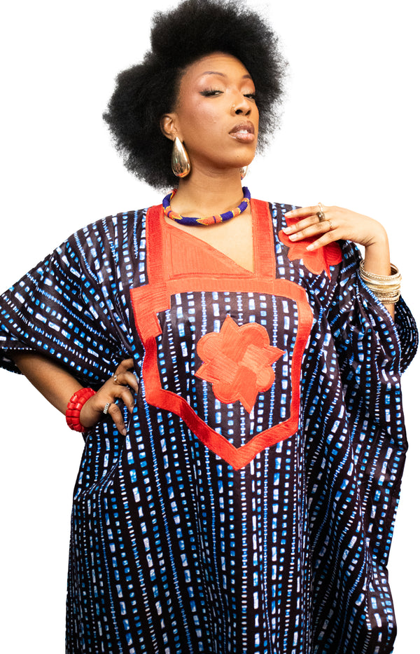 Long African Kaftan Dress Embroidery One Size | African Boubou| Long African Caftan For Women