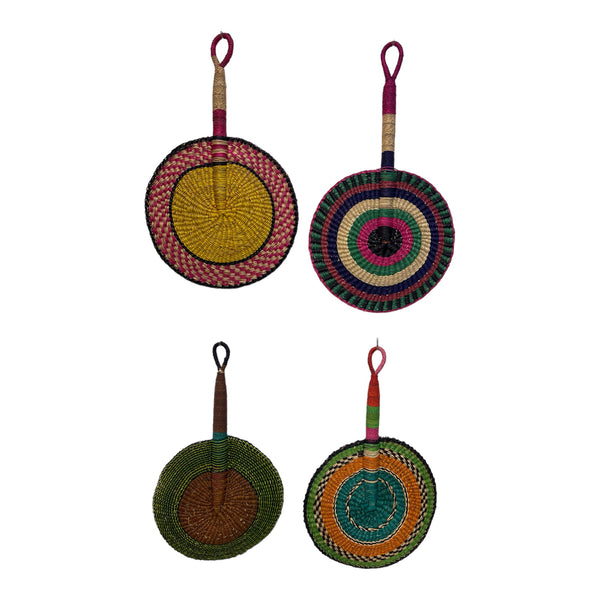Authentic Kenya Handfan - African Wall Decor Fan for a Touch of Cultural Elegance