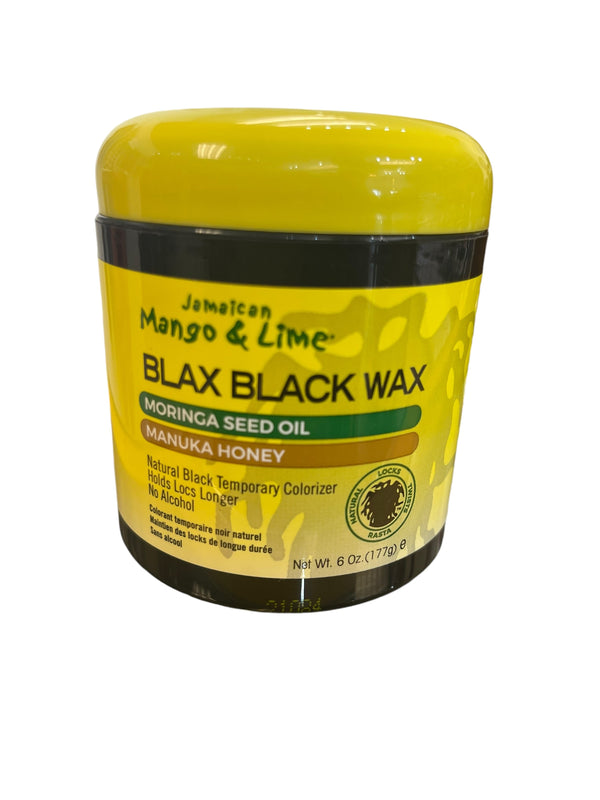 Jamaican Mango & Lime Blax Black Wax Moringa Seed Oil and Manukau Honey 6 Oz