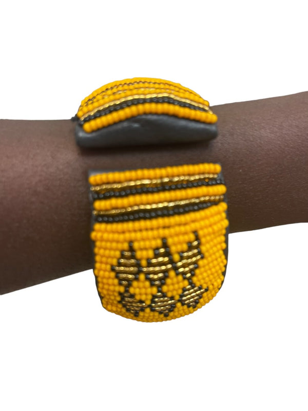 Authentic Maasai Beaded Big Round Bracelets for Women - Handmade Kenyan Jewelry | Handcrafted African Jewelry | African Accessories