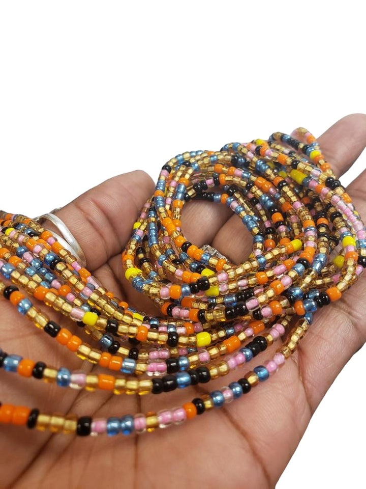 African Waist Beads Mult Colored 4