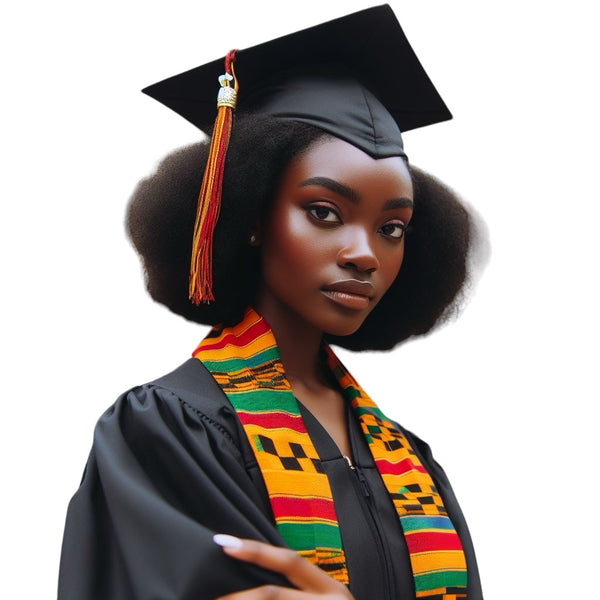 African graduation stole | African Kinte Cloth Stole | Cultural Stash For Graduation |African Scarf For Church