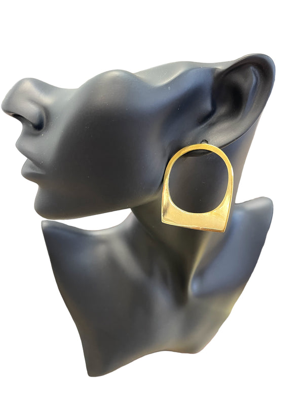 African Brass Earrings | Vintage Earrings | Authentic African Earring | Solid Brass Earring | African Bracelet | African Jewelry | African Accessories | Bohemian Earrings