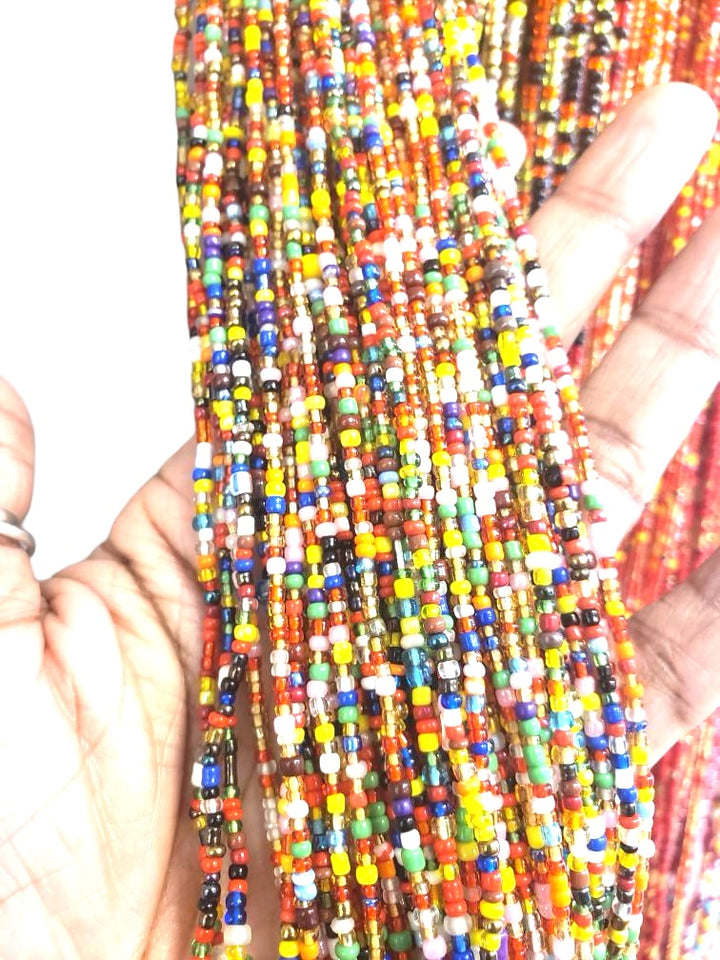 African Waist Beads Mult Colored 3