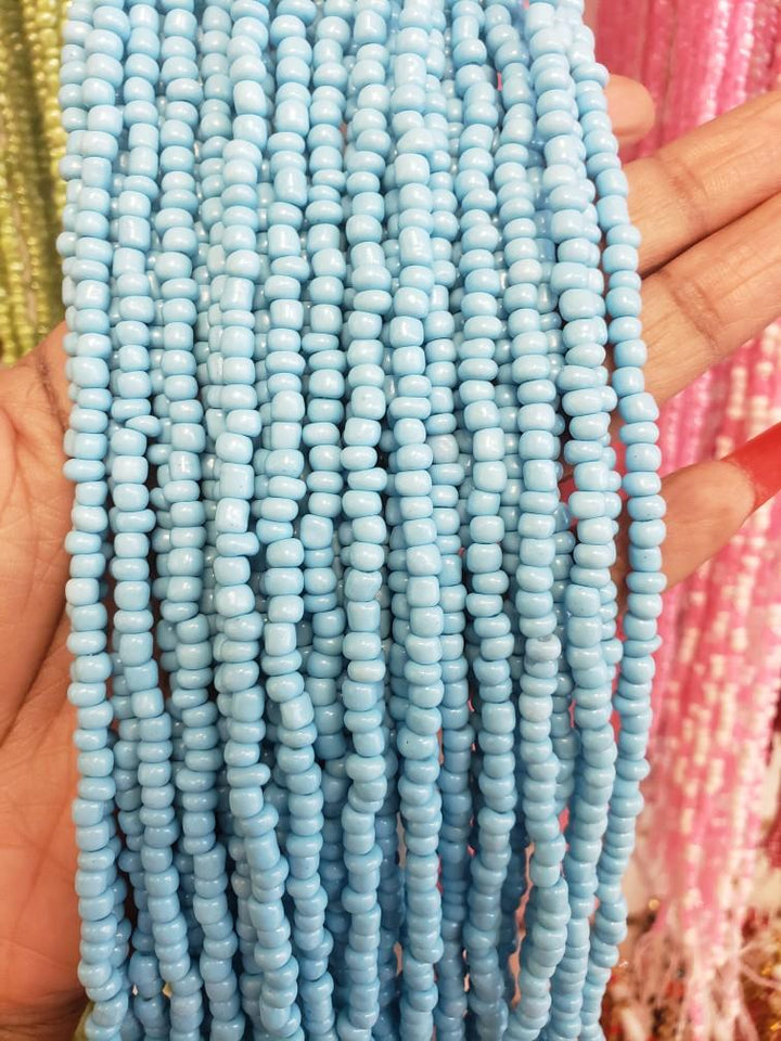 African Waist Beads Baby Blue